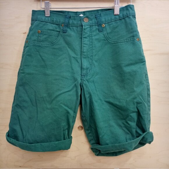 Vintage Code Zero Green Denim Shorts Size 28 - Picture 6 of 6